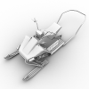Red electric sled model-汽车-其它-VR/AR模型-3D城