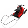 Red electric sled model-汽车-其它-VR/AR模型-3D城