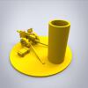 火炮笔插-小工具-3D打印模型-3D城