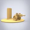 火炮笔插-小工具-3D打印模型-3D城