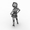 女人-角色人体-女人-VR/AR模型-3D城