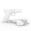 格洛克17手枪-军事-枪炮-VR/AR模型-3D城