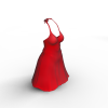 红色裙装-文体生活-服装饰品-VR/AR模型-3D城