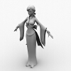古代少女-角色人体-角色-VR/AR模型-3D城