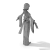 古代少女-角色人体-角色-VR/AR模型-3D城