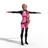 女孩-角色人体-角色-VR/AR模型-3D城