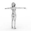女孩-角色人体-角色-VR/AR模型-3D城