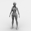 SUN 女枪手-角色人体-角色-VR/AR模型-3D城