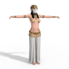 阿拉伯舞女-角色人体-角色-VR/AR模型-3D城