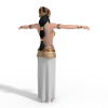 阿拉伯舞女-角色人体-角色-VR/AR模型-3D城