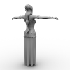 阿拉伯舞女-角色人体-角色-VR/AR模型-3D城
