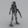 美女盔甲士兵-角色人体-角色-VR/AR模型-3D城