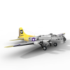 波音B-17飞行堡垒-飞机-军事飞机-VR/AR模型-3D城