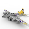 波音B-17飞行堡垒-飞机-军事飞机-VR/AR模型-3D城