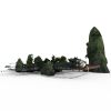 网游诛仙青云山场景-建筑-古建筑-VR/AR模型-3D城