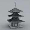 佛教寺庙-建筑-古建筑-VR/AR模型-3D城
