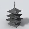 佛教寺庙-建筑-古建筑-VR/AR模型-3D城