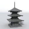 佛教寺庙-建筑-古建筑-VR/AR模型-3D城