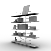 书架-文体生活-办公用品-VR/AR模型-3D城