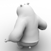 功夫熊猫-角色人体-角色-VR/AR模型-3D城