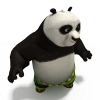 功夫熊猫-角色人体-角色-VR/AR模型-3D城