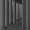 罗马柱大理石地板走廊-建筑-古建筑-VR/AR模型-3D城