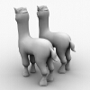 羊驼-动植物-哺乳动物-VR/AR模型-3D城