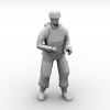 部队军人-角色人体-男人-VR/AR模型-3D城