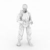 部队军人-角色人体-男人-VR/AR模型-3D城
