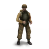部队军人-角色人体-男人-VR/AR模型-3D城
