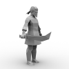 黑衣马匪-角色人体-角色-VR/AR模型-3D城