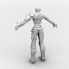 星际争霸II人族-角色人体-角色-VR/AR模型-3D城