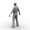 老人-角色人体-男人-VR/AR模型-3D城