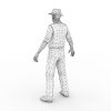老人-角色人体-男人-VR/AR模型-3D城