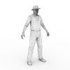 老人-角色人体-男人-VR/AR模型-3D城