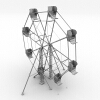 摩天轮-建筑-基础设施-VR/AR模型-3D城