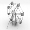 摩天轮-建筑-基础设施-VR/AR模型-3D城