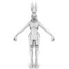最终幻想中的人物-角色人体-角色-VR/AR模型-3D城
