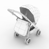 婴儿车-文体生活-日用品-VR/AR模型-3D城