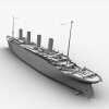 泰坦尼克号-船舶-轮船-VR/AR模型-3D城