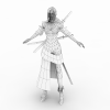 女模-角色人体-角色-VR/AR模型-3D城