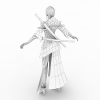 女模-角色人体-角色-VR/AR模型-3D城