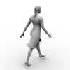 女人-角色人体-女人-VR/AR模型-3D城