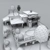 郊区的家庭豪宅-建筑-住宅-VR/AR模型-3D城