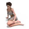 女模特-角色人体-女人-VR/AR模型-3D城