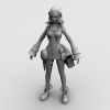 SUN 副本隐者之路的NPC妹妹-角色人体-角色-VR/AR模型-3D城