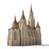 Medieval Church教堂-建筑-古建筑-VR/AR模型-3D城