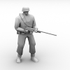 部队军人-角色人体-男人-VR/AR模型-3D城