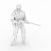 部队军人-角色人体-男人-VR/AR模型-3D城