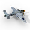 B_25J 轰炸机-飞机-军事飞机-VR/AR模型-3D城